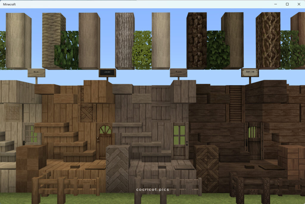 dark oak wood minecraft