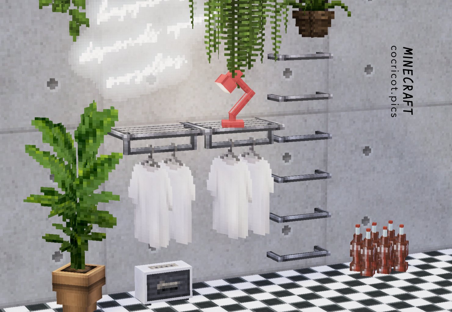 Shirt Rack Minecraft Mod Silver and white shirt | Blog | cocricot - Minecraft Textures & Objects