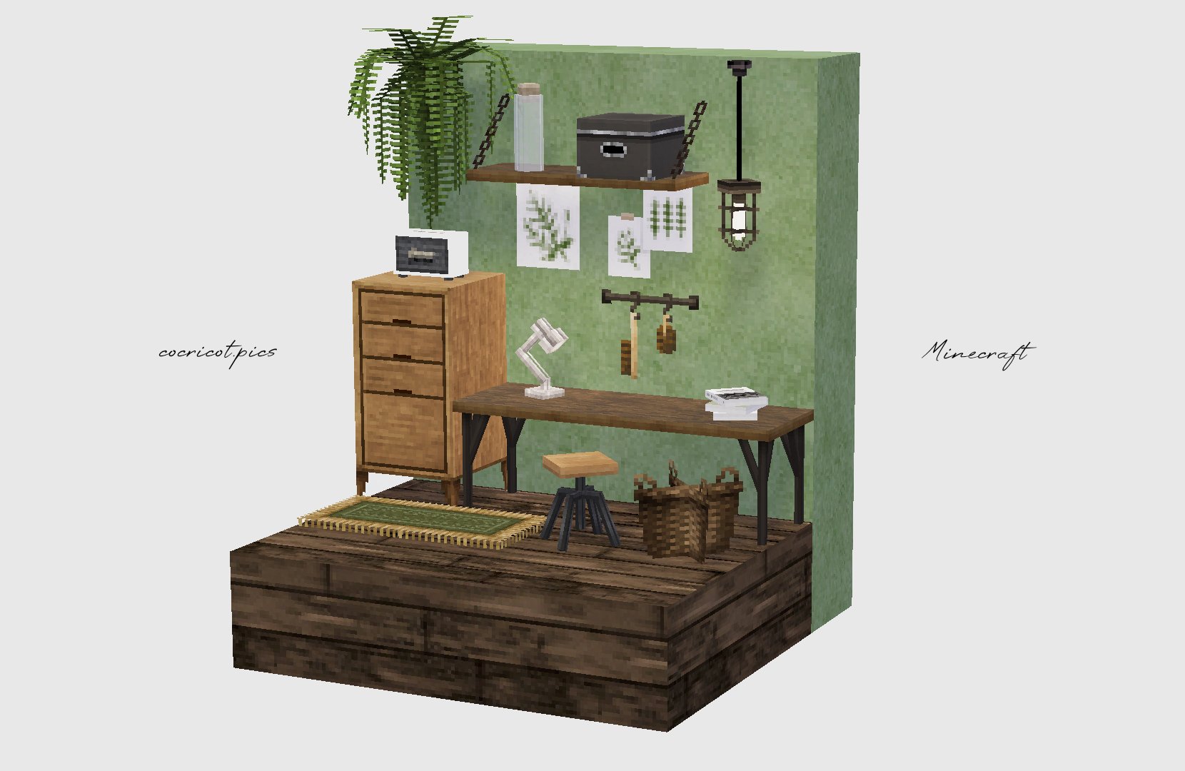 Botanical poster Blog cocricot Minecraft Textures & Objects