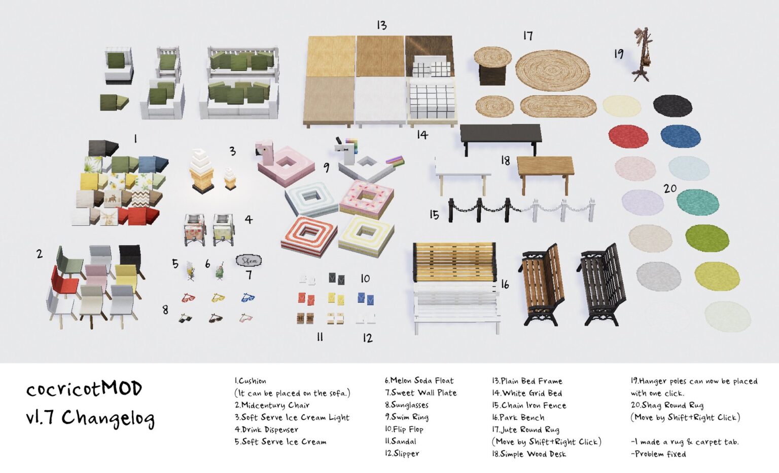 1.12.2 Summer Update Blog cocricot Minecraft Textures & Objects